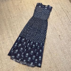 DOEN navy sleeveless dress XS